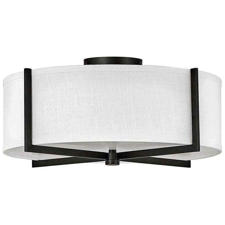 Image 1 Hinkley Axis 19 1/2" Wide Black Ceiling Light