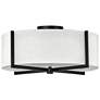 1_Hinkley Axis 19 1/2" Wide Black Ceiling Light