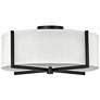 2_Hinkley Axis 19 1/2" Wide Black Ceiling Light more views