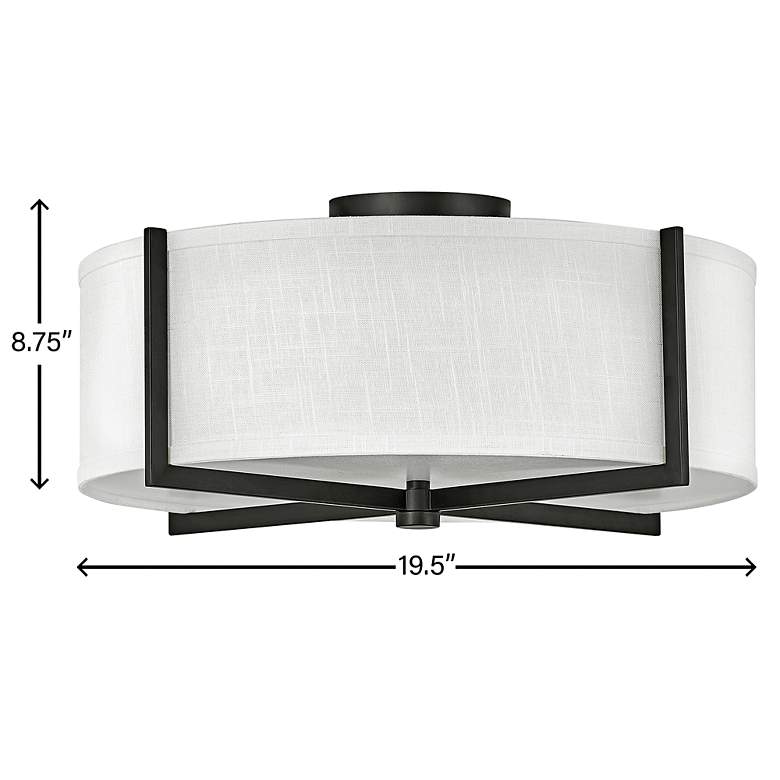 Image 3 Hinkley Axis 19 1/2" Wide Black Ceiling Light more views