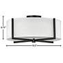 3_Hinkley Axis 19 1/2" Wide Black Ceiling Light more views