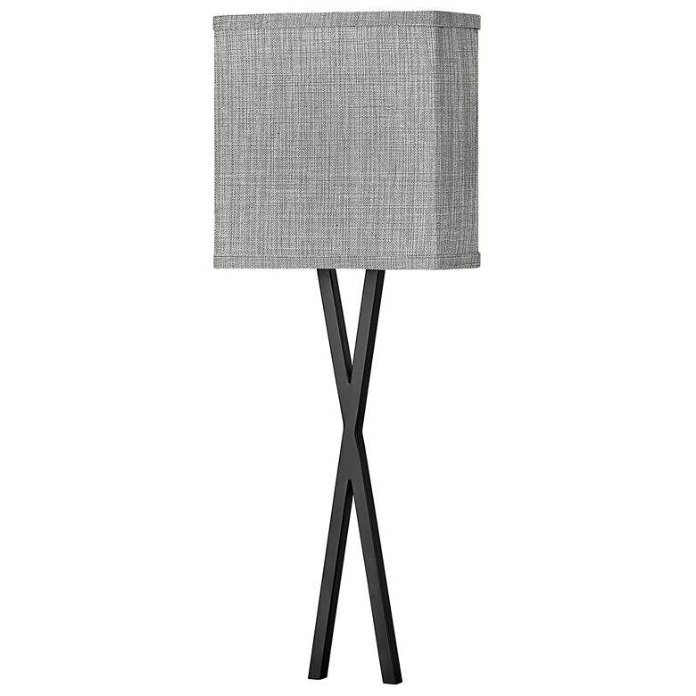 Image 1 Hinkley Axis 22" High Black Metal ADA LED Wall Sconce