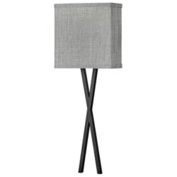 Hinkley Axis 22" High Black Metal ADA LED Wall Sconce