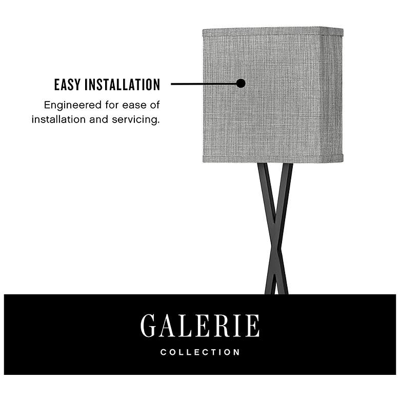 Image 5 Hinkley Axis 22" High Black Metal ADA LED Wall Sconce more views
