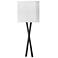 Hinkley Axis 22" High Black with Linen Shade Modern Wall Sconce Light