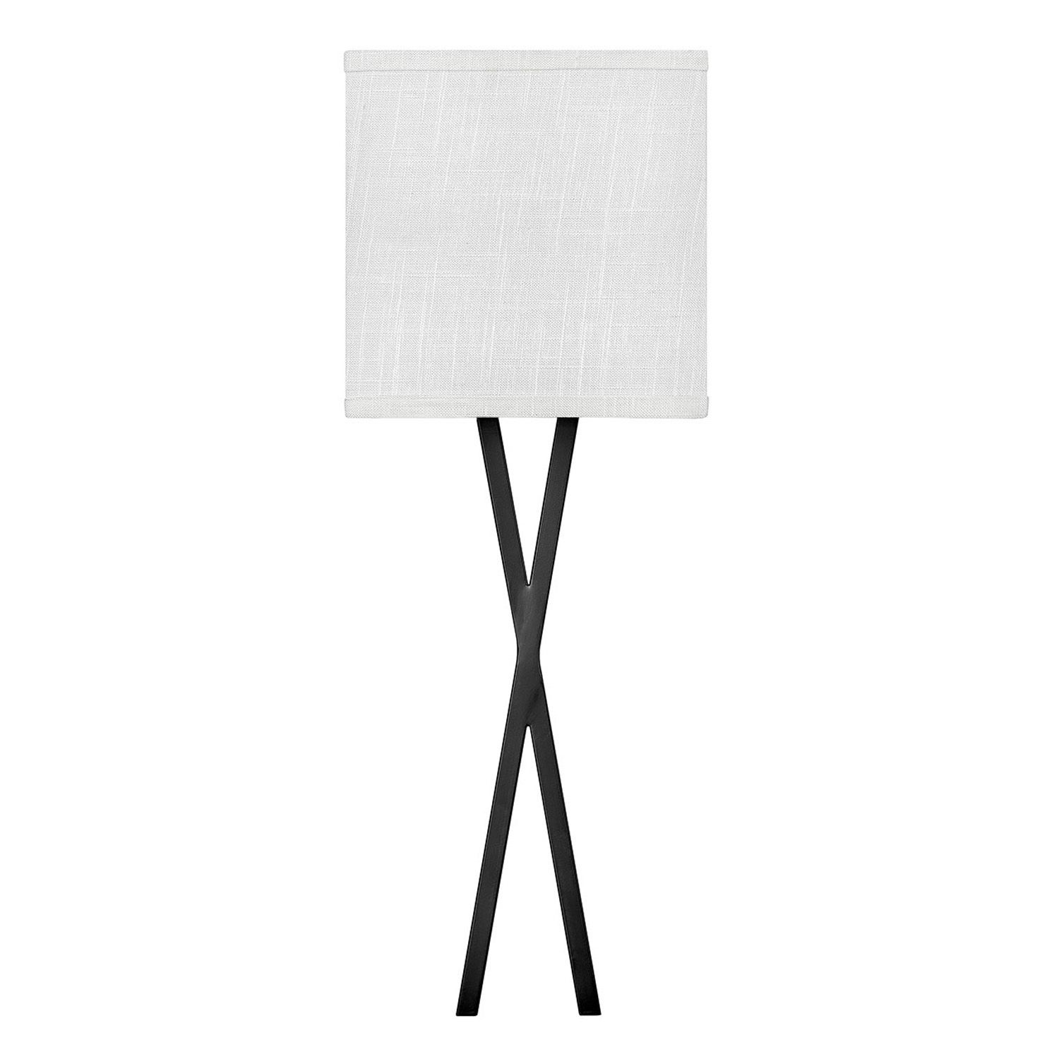 Image 4 Hinkley Axis 22" High Black with Linen Shade Modern Wall Sconce Light more views