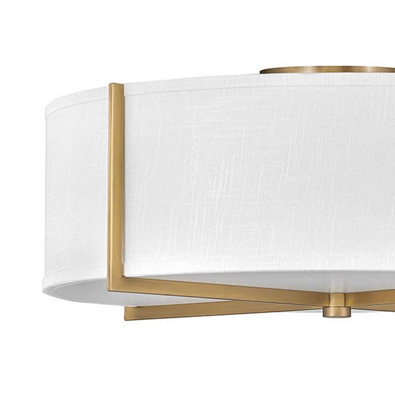 Image 2 Hinkley Axis 25 1/2" Wide Brass and White Modern Ceiling Light more views