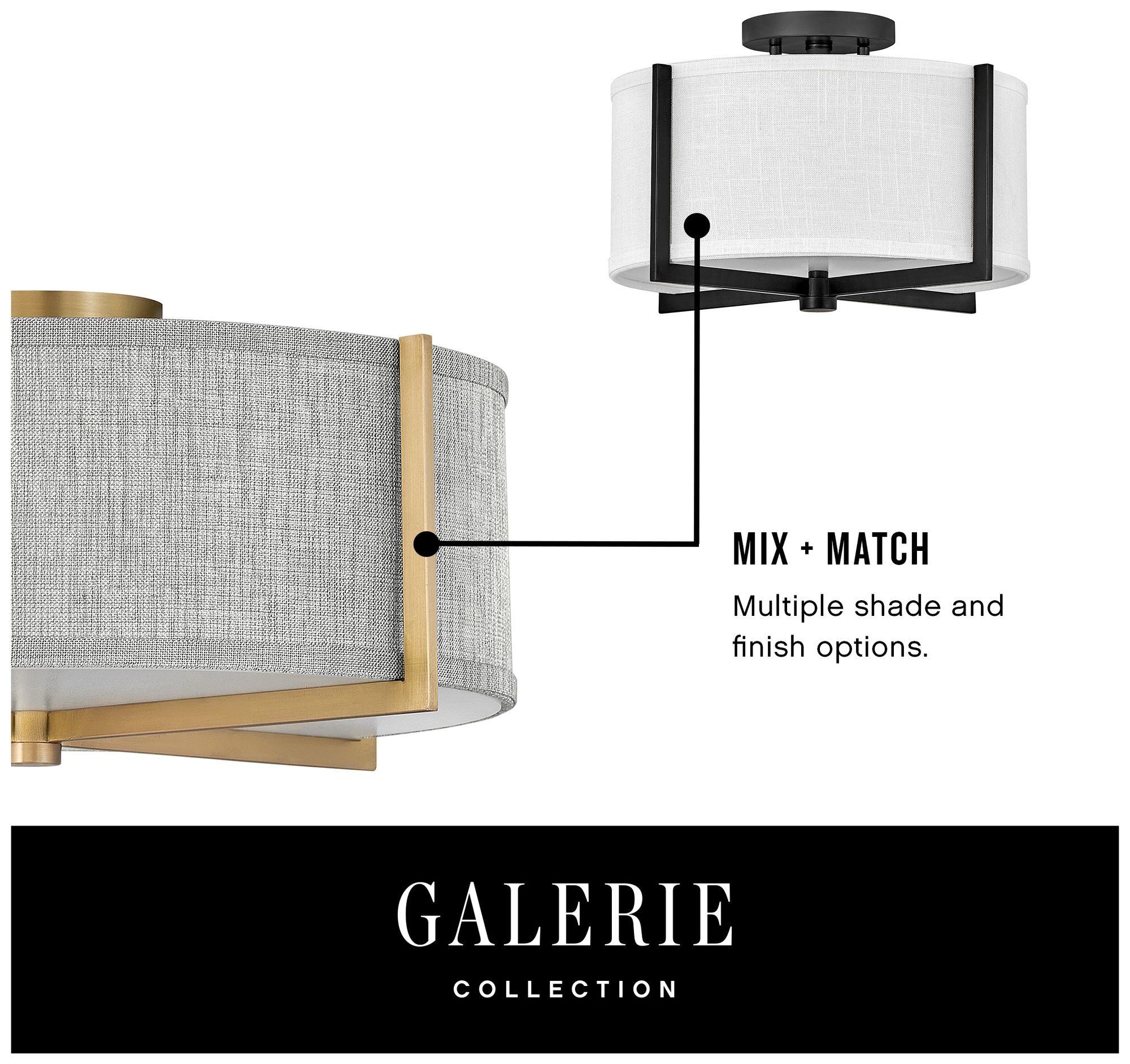 Image 6 Hinkley Axis 25 1/2" Wide Heritage Brass Ceiling Light more views