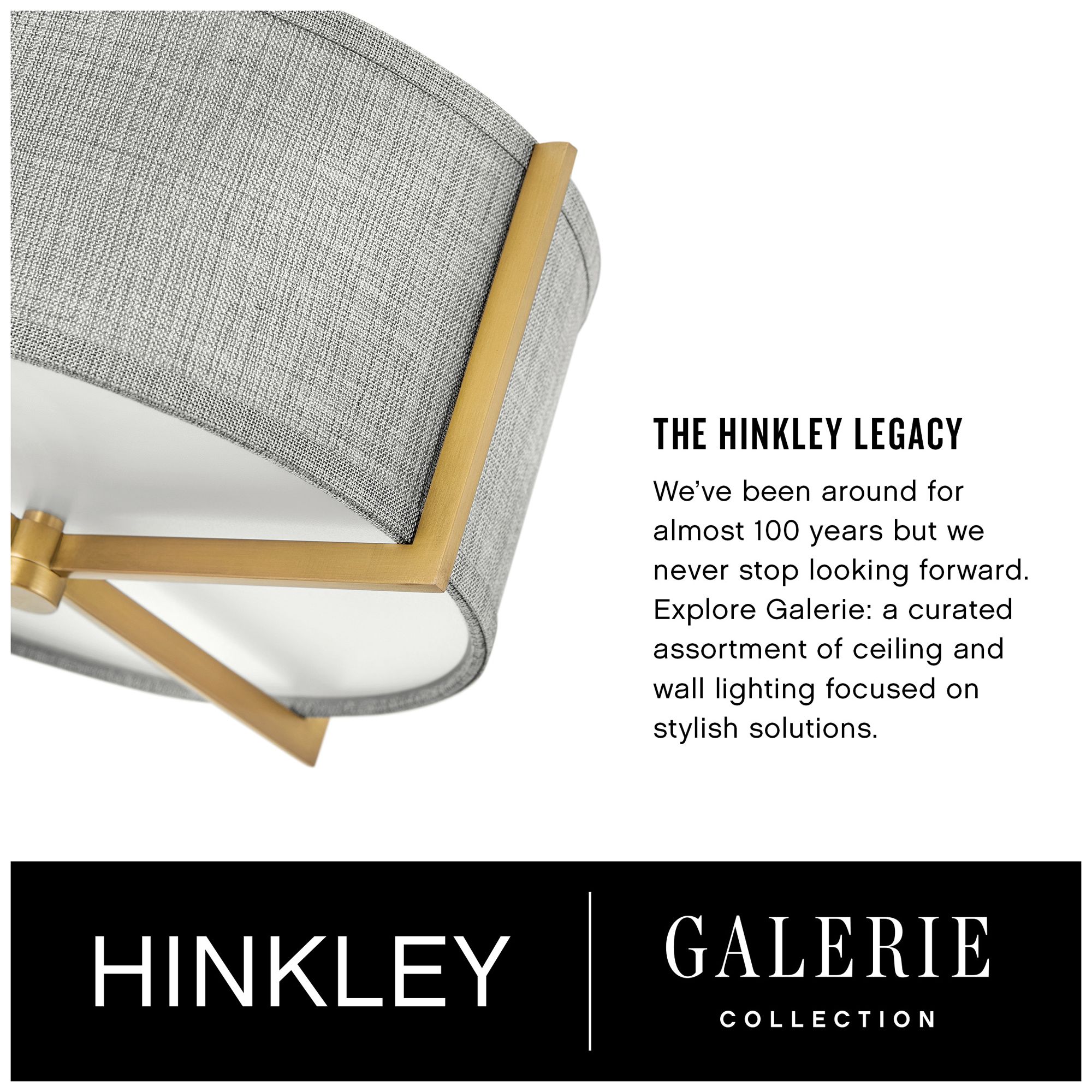 Image 7 Hinkley Axis 25 1/2" Wide Heritage Brass Ceiling Light more views