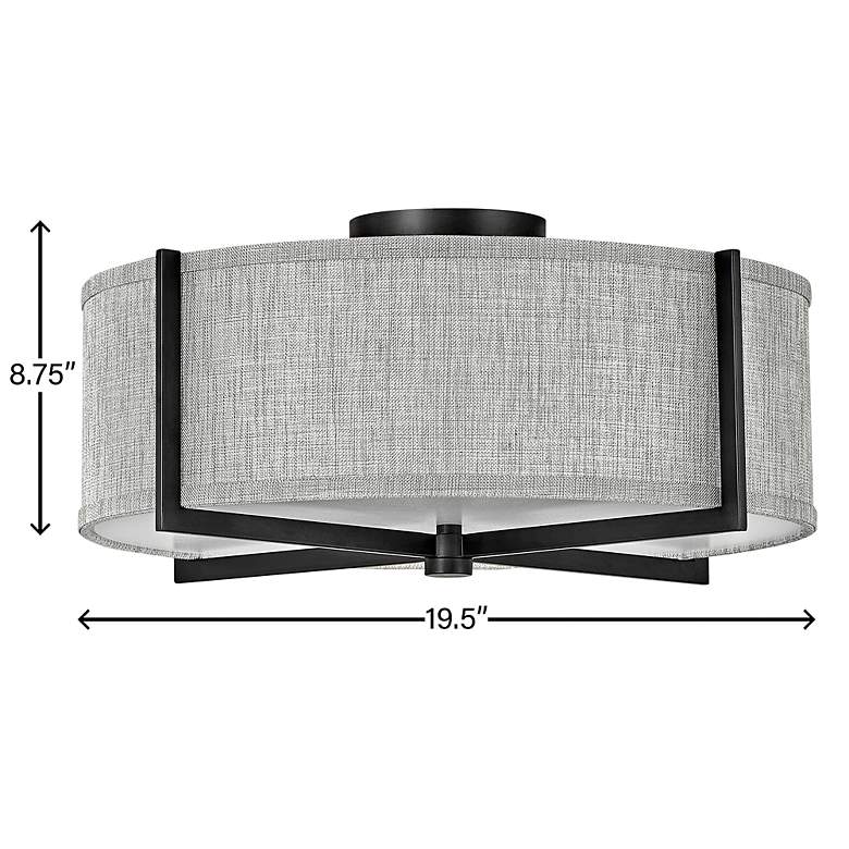 Image 4 Hinkley Axis Black and Heathered Gray Ceiling Light more views