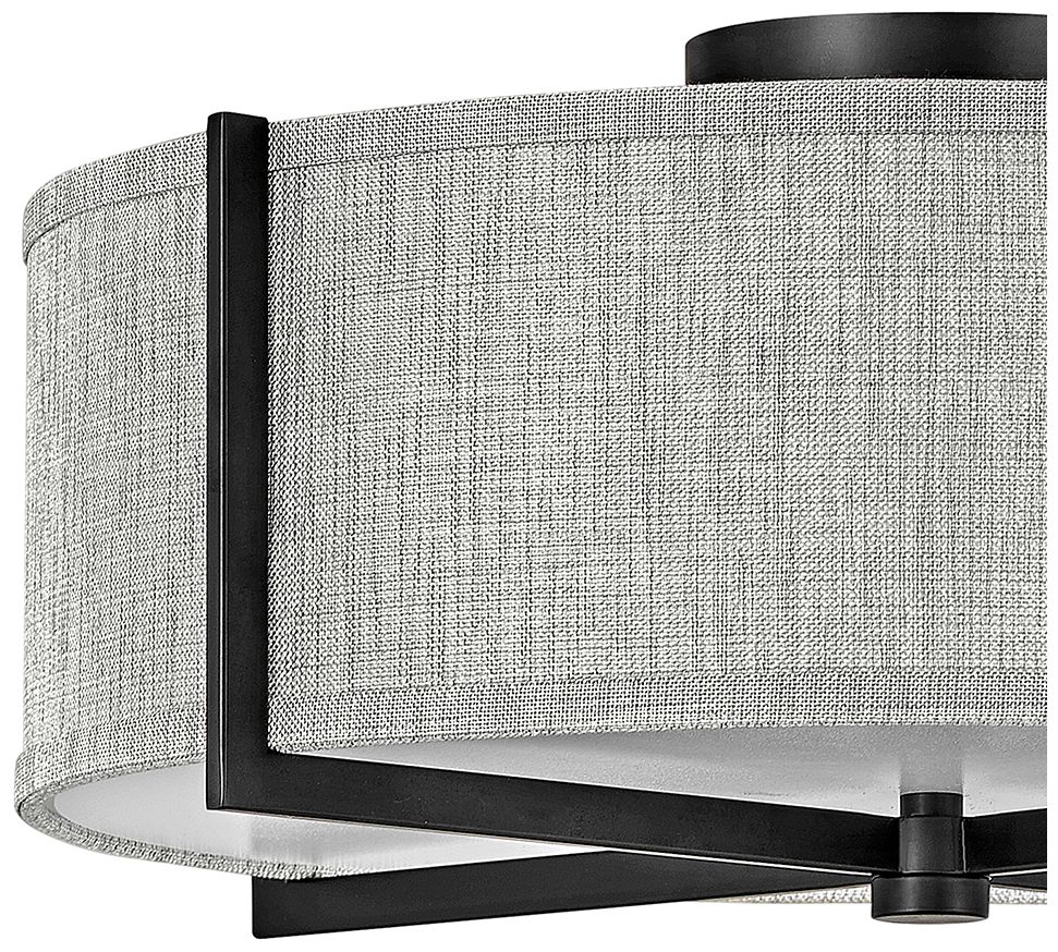Hinkley Axis Black and Heathered Gray Ceiling Light