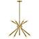 Hinkley Axton 24 3/4"W Lacquered Brass 10-Light Chandelier