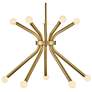 2_Hinkley Axton 24 3/4"W Lacquered Brass 10-Light Chandelier more views