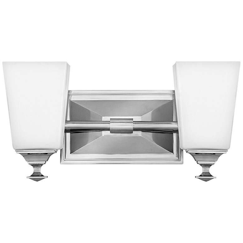 Image 1 Hinkley Baldwin 7" High Polished Nickel Wall Sconce