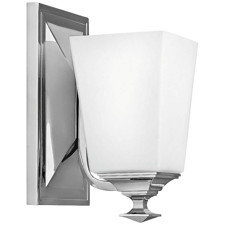 Image 1 Hinkley Baldwin 8 1/4 inch High Polished Nickel Wall Sconce