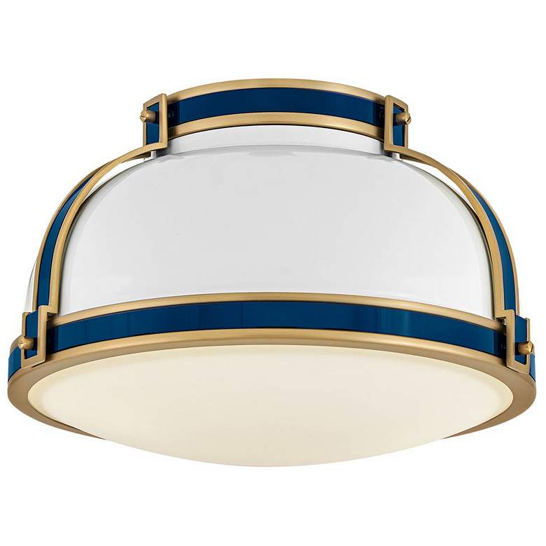 Image 1 Hinkley Barton 14 1/4" Wide Gloss White Dome Ceiling Light