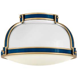Image5 of Hinkley Barton 14 1/4" Wide Gloss White Dome Ceiling Light more views