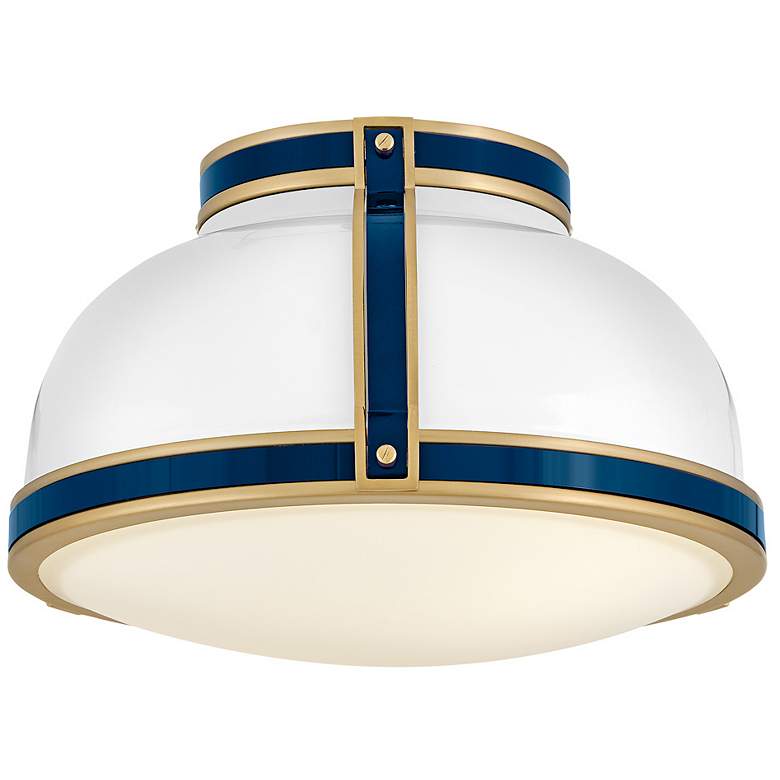 Image 7 Hinkley Barton 14 1/4" Wide Gloss White Dome Ceiling Light more views