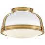 2_Hinkley Barton 14 1/4" Wide Lacquered Brass Ceiling Light more views