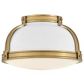 Image5 of Hinkley Barton 14 1/4" Wide Lacquered Brass Ceiling Light more views