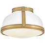 7_Hinkley Barton 14 1/4" Wide Lacquered Brass Ceiling Light more views