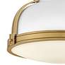 Hinkley Barton 14 1/4" Wide Lacquered Brass Ceiling Light
