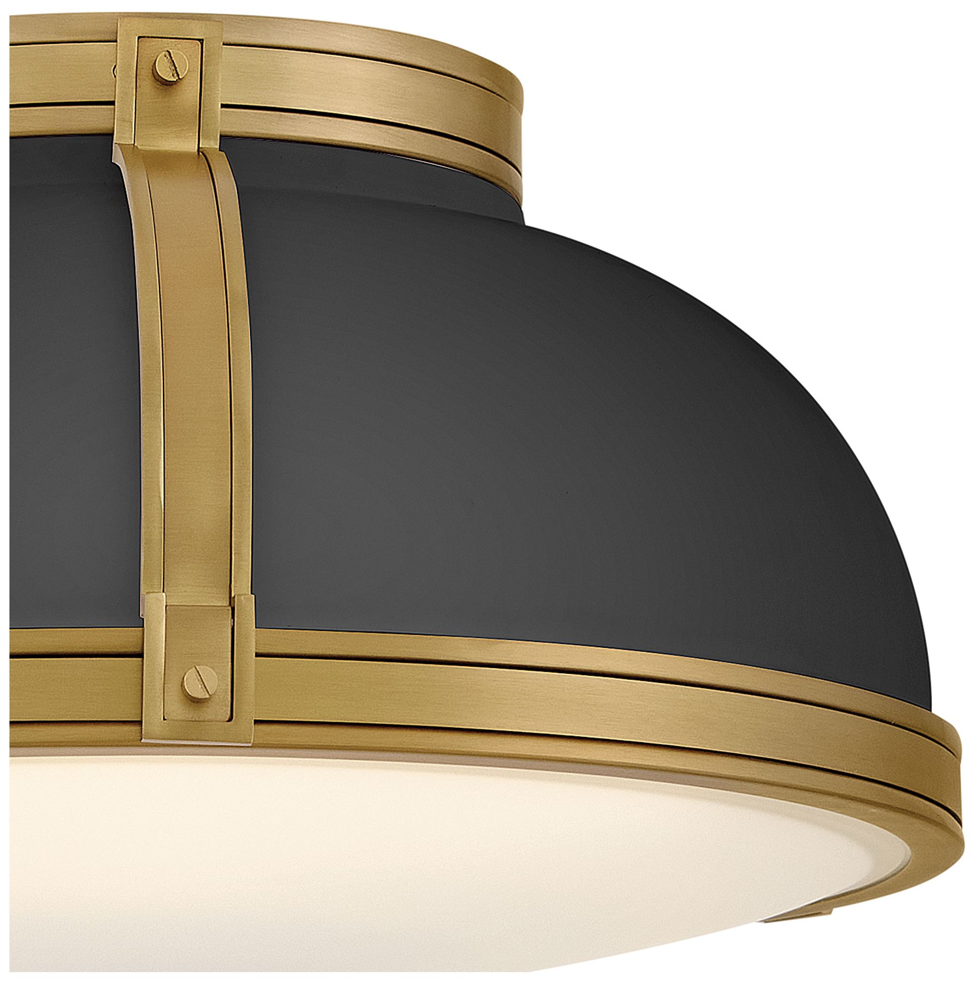 Thumbnail3 of Hinkley Barton Medium Flush Mount 18" Black more views