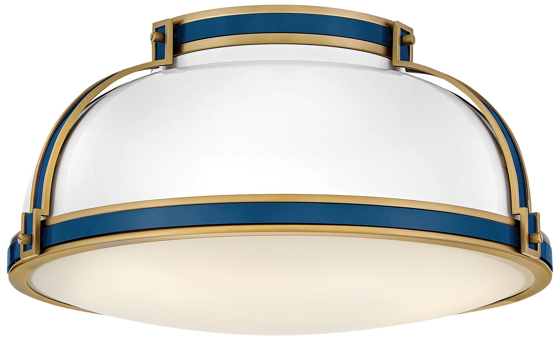 Hinkley Barton Medium Flush Mount 18" Gloss White