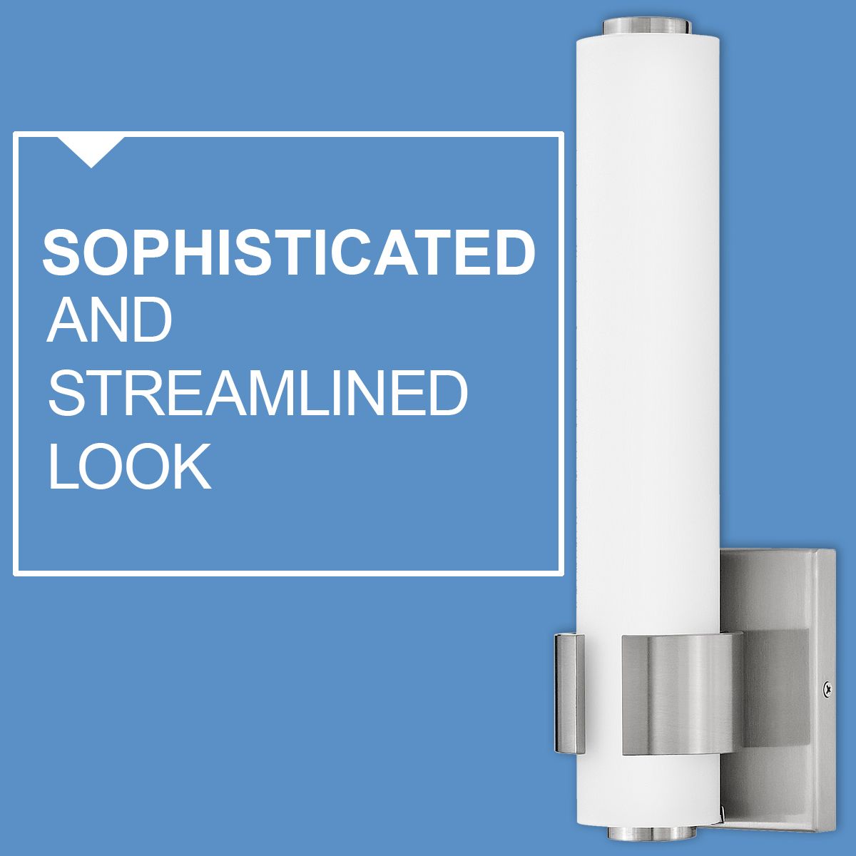 Hinkley Bath Aiden Medium LED Sconce 13.5" Brushed Nickel