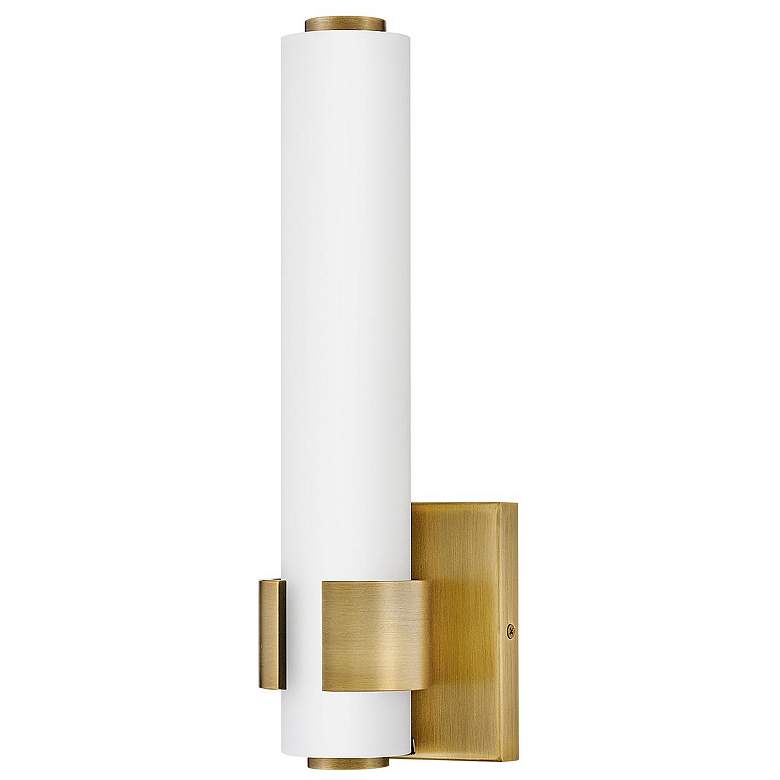 Image 1 Hinkley - Bath Aiden Small LED Sconce- Lacquered Brass