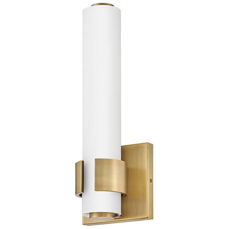 Image 7 Hinkley - Bath Aiden Small LED Sconce- Lacquered Brass more views