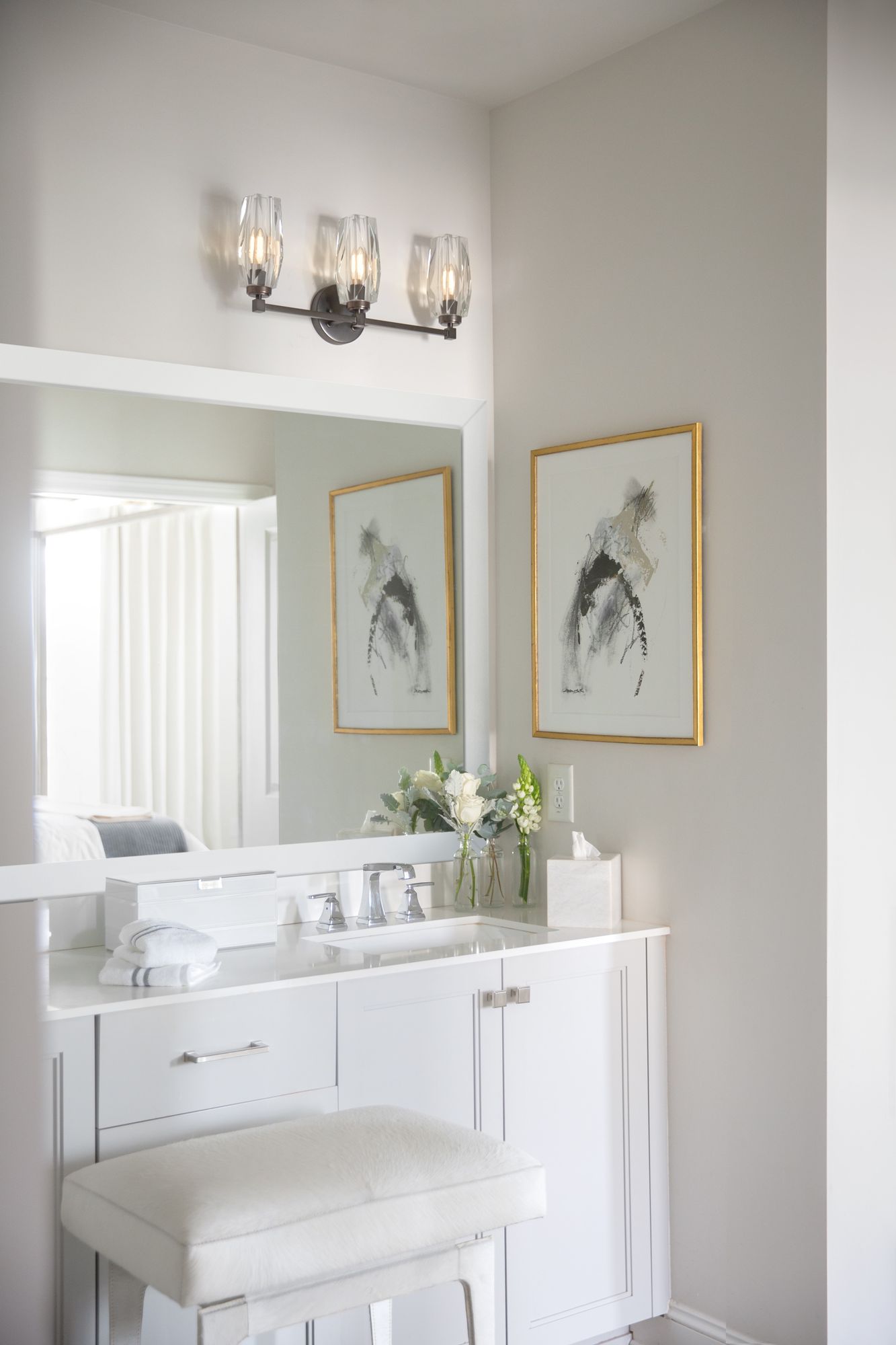 Image 4 Hinkley Bath Ana Medium Three Light Vanity 23.5" Black Oxide more views