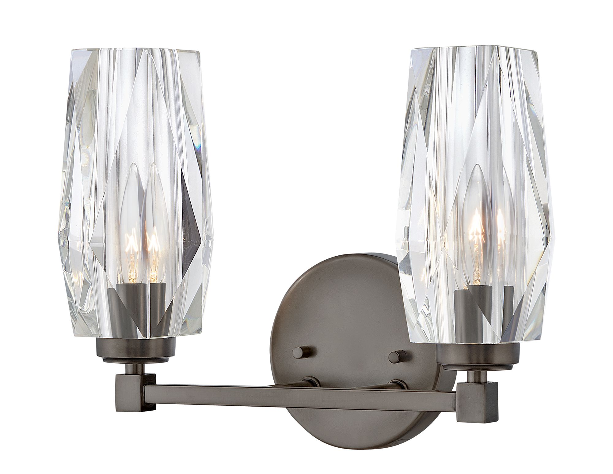 Image 3 Hinkley Bath Ana Small Two Light Vanity 13.75" Black Oxide more views