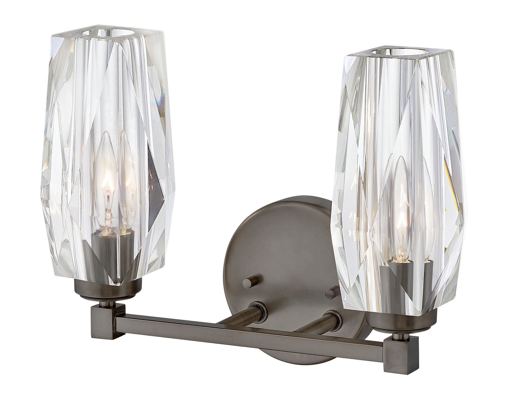 Image 5 Hinkley Bath Ana Small Two Light Vanity 13.75" Black Oxide more views