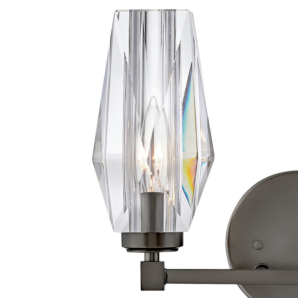 Image 6 Hinkley Bath Ana Small Two Light Vanity 13.75" Black Oxide more views