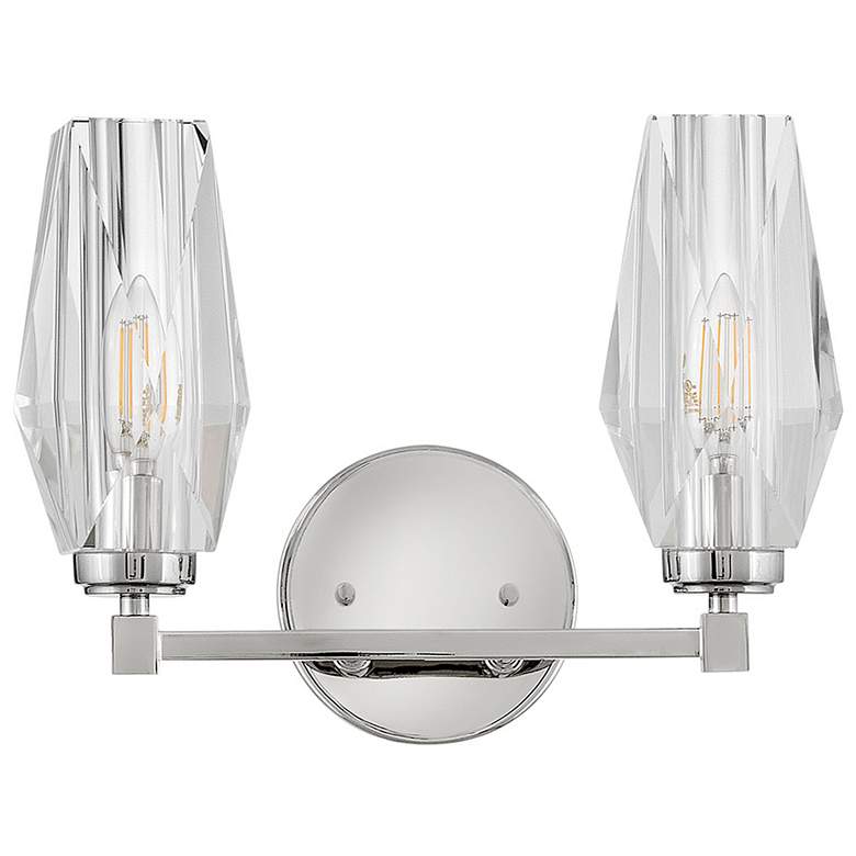 Image 5 Hinkley Bath Ana Small Two Light Vanity 13.75" Polished Nickel more views