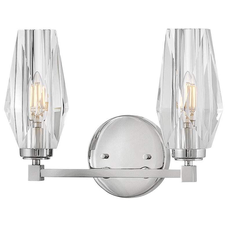 Image 6 Hinkley Bath Ana Small Two Light Vanity 13.75" Polished Nickel more views