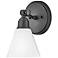 Hinkley Bath Arti Medium Adjustable Single Light Vanity 6.0" Black