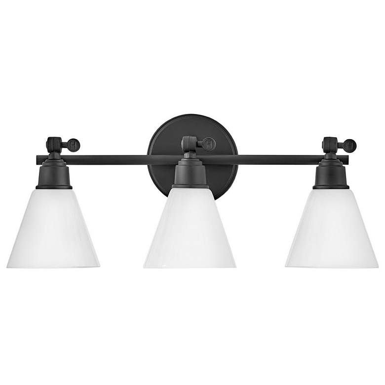 Image 1 Hinkley Bath Arti Medium Adjustable Three Light Vanity 24" Black
