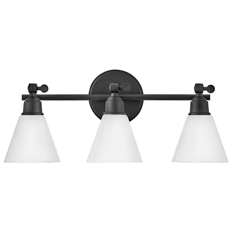 Image 2 Hinkley Bath Arti Medium Adjustable Three Light Vanity 24" Black more views