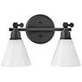 1_Hinkley Bath Arti Small Adjustable Two Light Vanity 16.0" Black