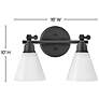 2_Hinkley Bath Arti Small Adjustable Two Light Vanity 16.0" Black more views