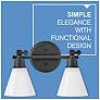 Hinkley Bath Arti Small Adjustable Two Light Vanity 16.0" Black
