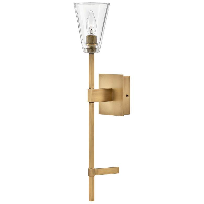 Image 1 Hinkley Bath Auden Large Single Light Vanity 5" Heritage Brass