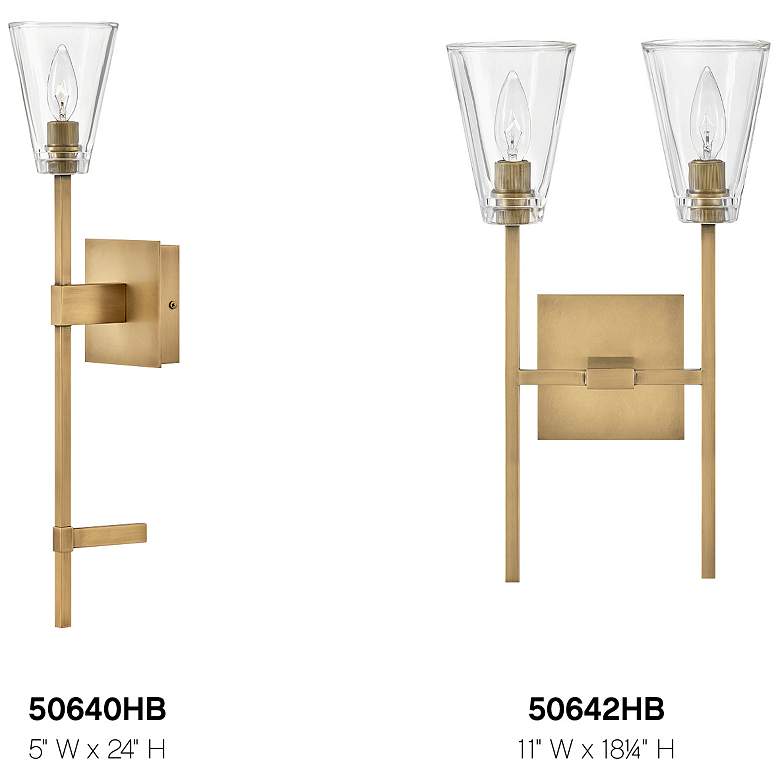 Image 3 Hinkley Bath Auden Large Single Light Vanity 5" Heritage Brass more views