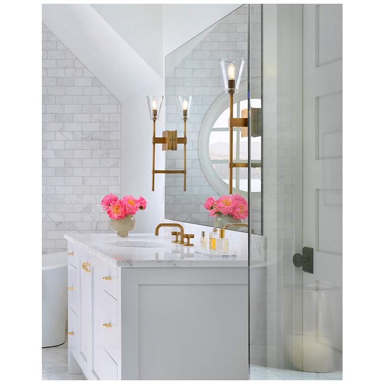 Image 6 Hinkley Bath Auden Large Single Light Vanity 5" Heritage Brass more views