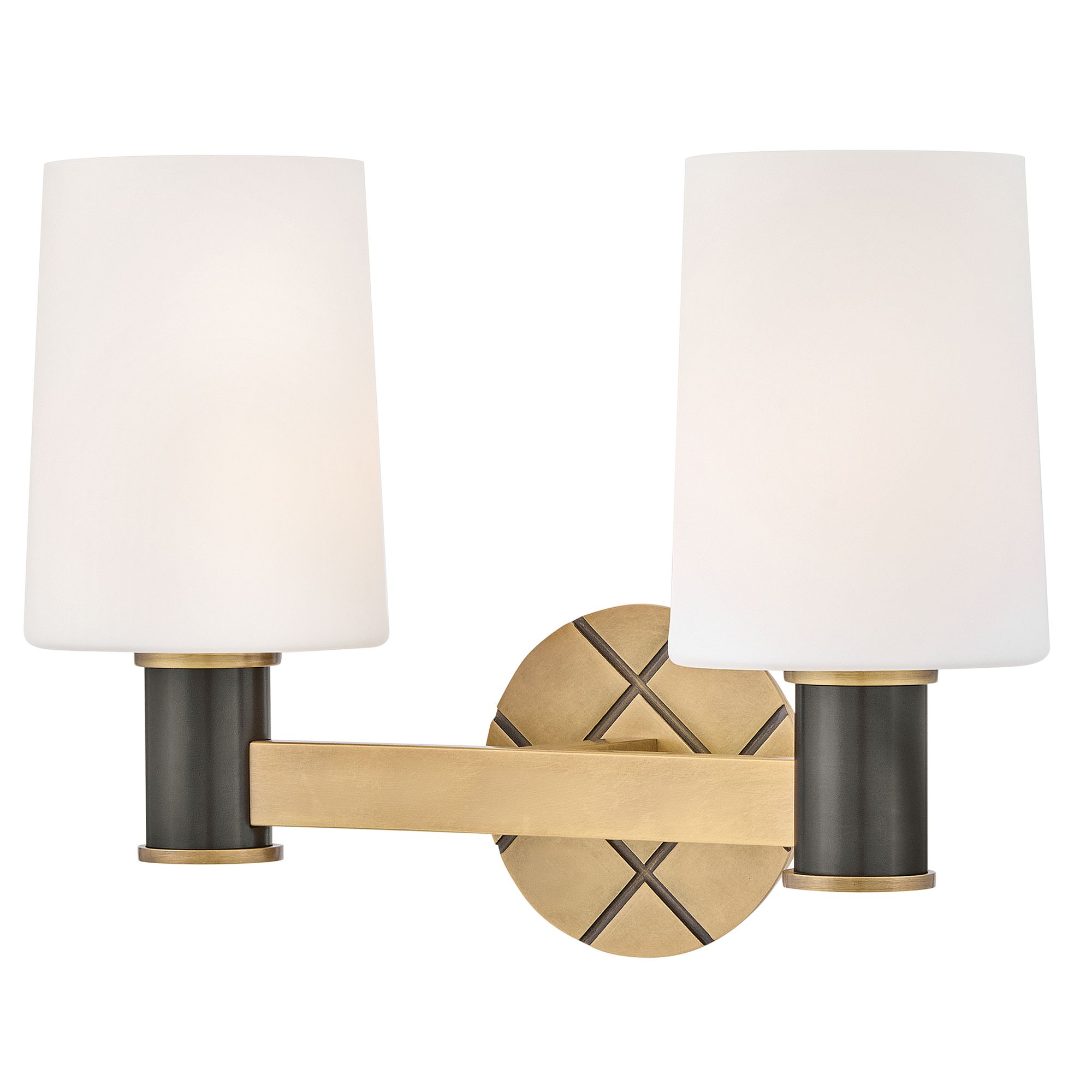 Image 3 Hinkley Bath Declan Small Two Light Vanity 15" Heritage Brass more views