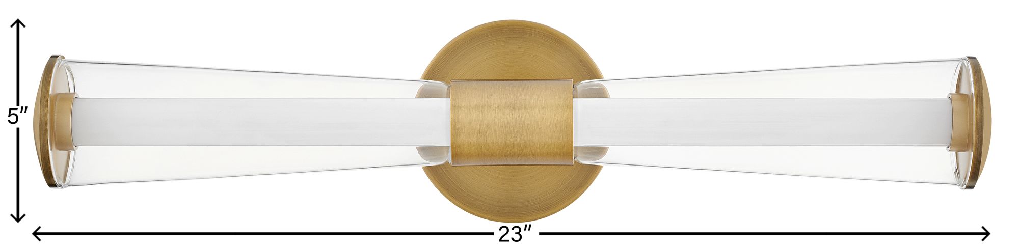 Hinkley - Bath Elin Medium LED Vanity- Lacquered Brass