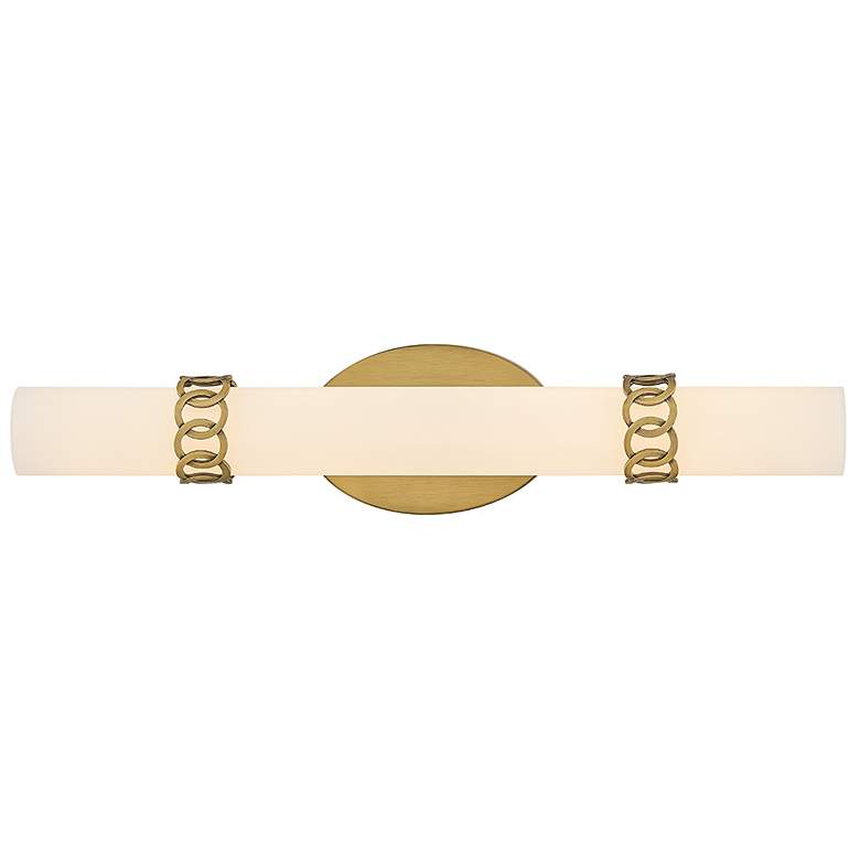Image 1 Hinkley Bath Eliza Medium LED Vanity 22.5" Lacquered Brass