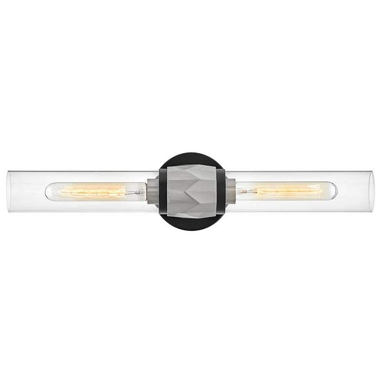 Image 1 Hinkley - Bath Ellison Two Light Vanity- Black with Brushed Nickel accents